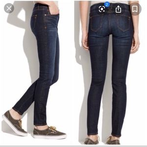 Madewell skinny jeans dark wash